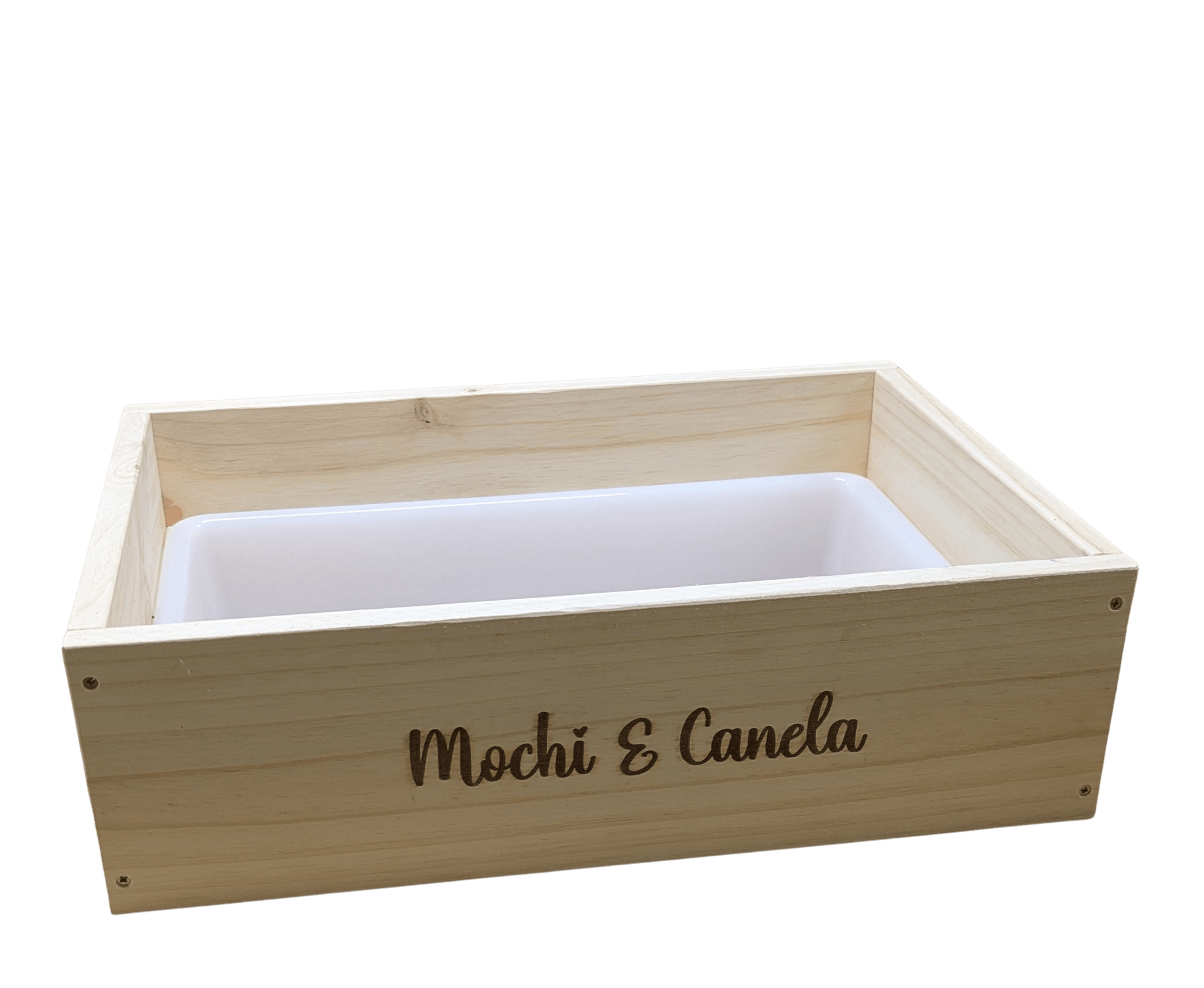 Caja de excavación modelo Dig & Fun de madera natural, ideal para conejos y su instinto de escarbar.